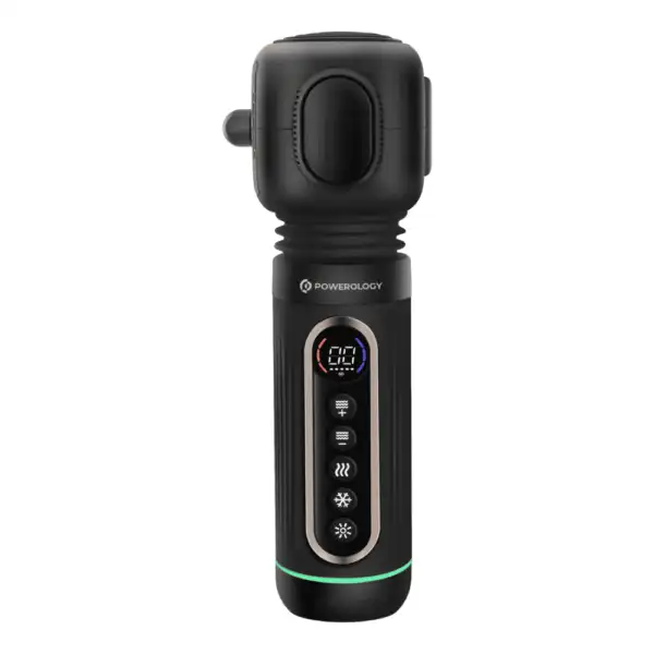 Powerology FlexForce Cordless Electric Muscle Massager with High-Intensity Vibration - Black