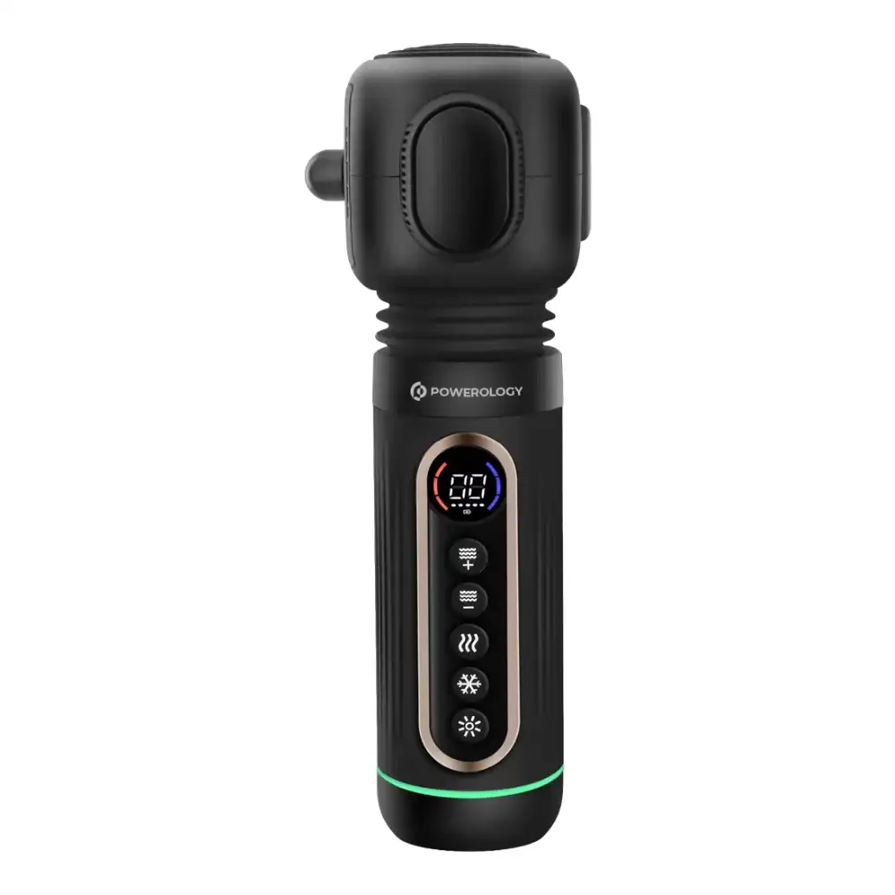 addasfdsfjhghuj Powerology FlexForce Cordless Electric Muscle Massager with High-Intensity Vibration - Black - Image 1