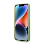 Guess Silicone PC Camera Script Logo Hard Case for iPhone 14 Pro (6.1") - Green - Image 4