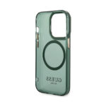 Guess MagSafe case Gold Outline Translucent for iPhone 14 Pro 6.1" - Green/kaki - Image 4