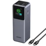 UGREEN Nexode Power Bank 25000mAh 200W with Smart Digital Display - Gray