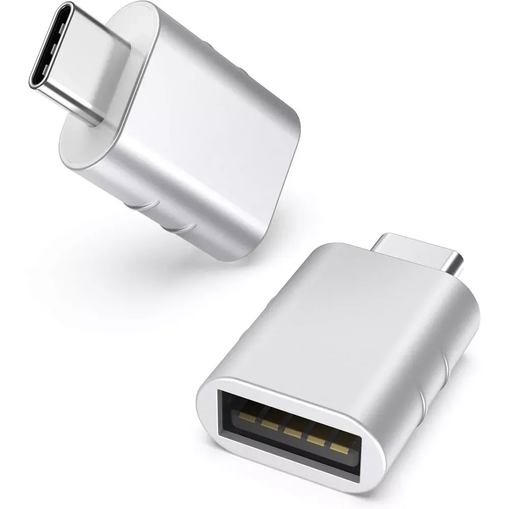 fer محول سينتك من USB إلى USB-C - فضي - الصورة 1