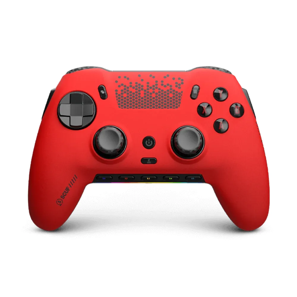 fewr (1) وحدة تحكم الألعاب Scuf Envision Pro v2 بتقنية Hall Effect لأجهزة الكمبيوتر - لون أحمر - الصورة 1