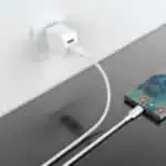 PAWA 3A USB-A TO TYPE-C Quick Charging Braided Cable PW122 - White - Image 3