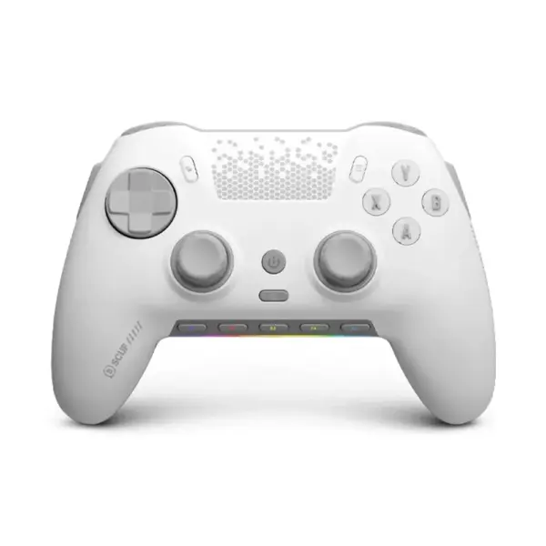 وحدة تحكم الألعاب Scuf Envision Pro v2 بتقنية Hall Effect للكمبيوتر الشخصي - لون أبيض