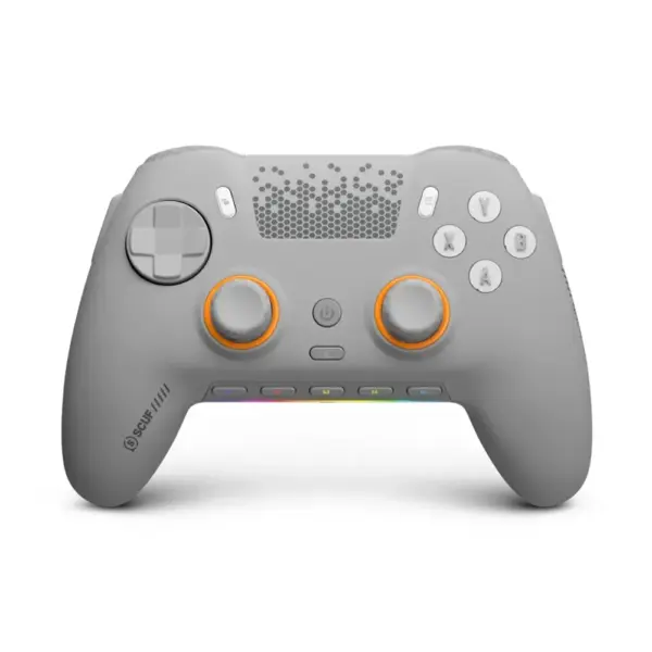 وحدة تحكم الألعاب Scuf Envision Pro v2 بتقنية Hall Effect لأجهزة الكمبيوتر - لون رمادي فاتح