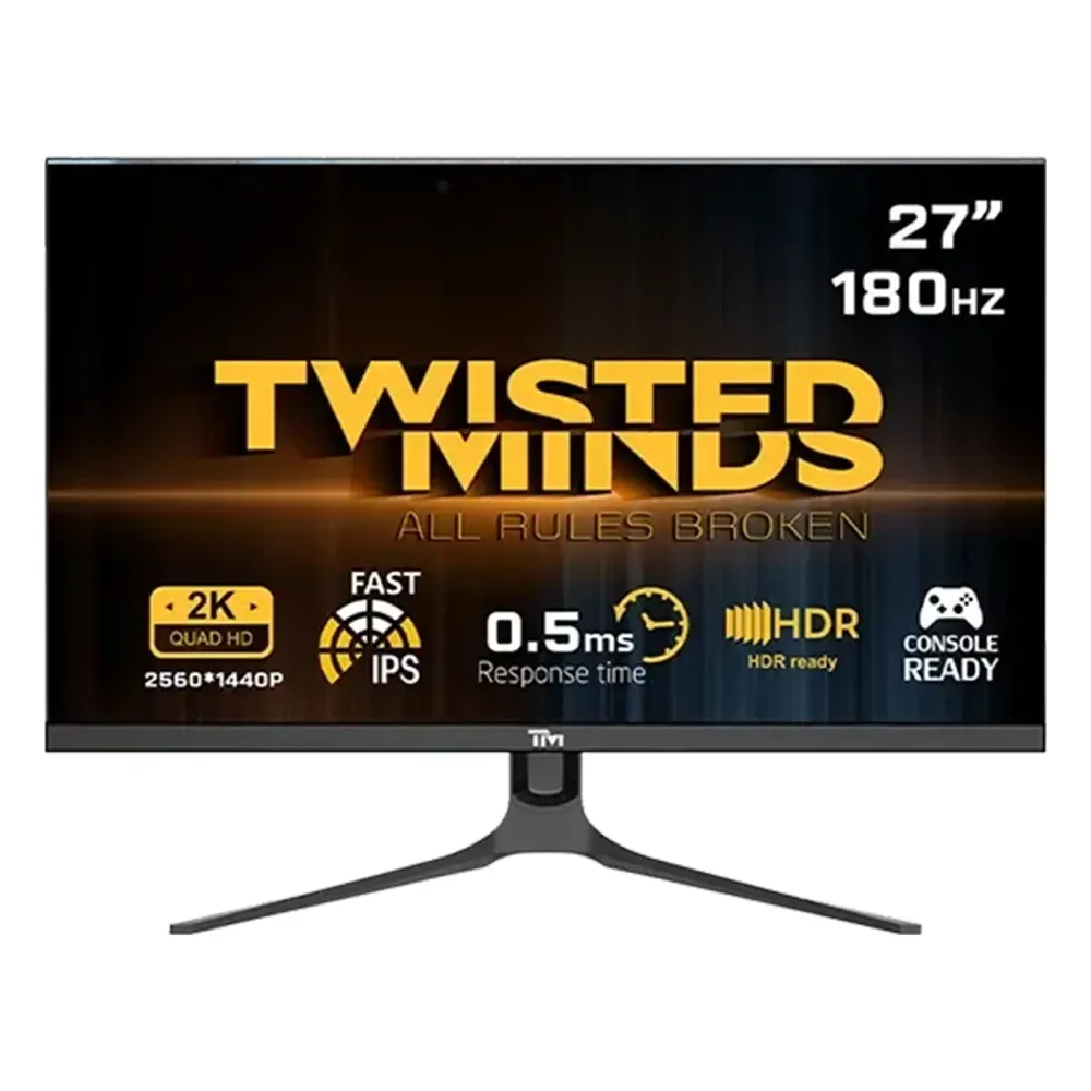 ijwe_2 Twisted Minds Blaze Series Flat 27" QHD, 180HZ, 0.5MS, Fast IPS, HDMI 2.1 Gaming Monitor - Image 1