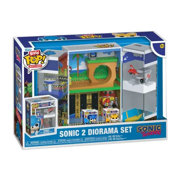 Funko Bitty Pop! Box Games: Sonic The Hedgehog – Sonic 2 Diorama Set