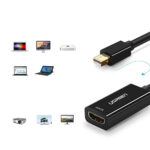 UGREEN Mini DP to HDMI Converter 4K - Black - Image 3