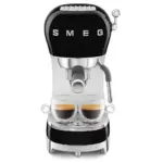 Smeg 50's Style Espresso Coffee Machine With Steam Wand - Black - Image 4