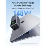 UGREEN Nexode Power Bank 25000mAh 200W with Smart Digital Display - Gray - Image 4