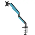 Andaseat Stealth Pro II RGB A9X Single Monitor Arm - Black/Blue - Image 3