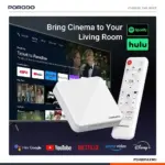 Porodo Echobox Android TV Box with 4K Ultra HD Streaming - White - Image 4