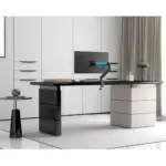 Andaseat Stealth II A6D-2S Ergonomic Single Monitor Arm - Black/Blue - Image 4