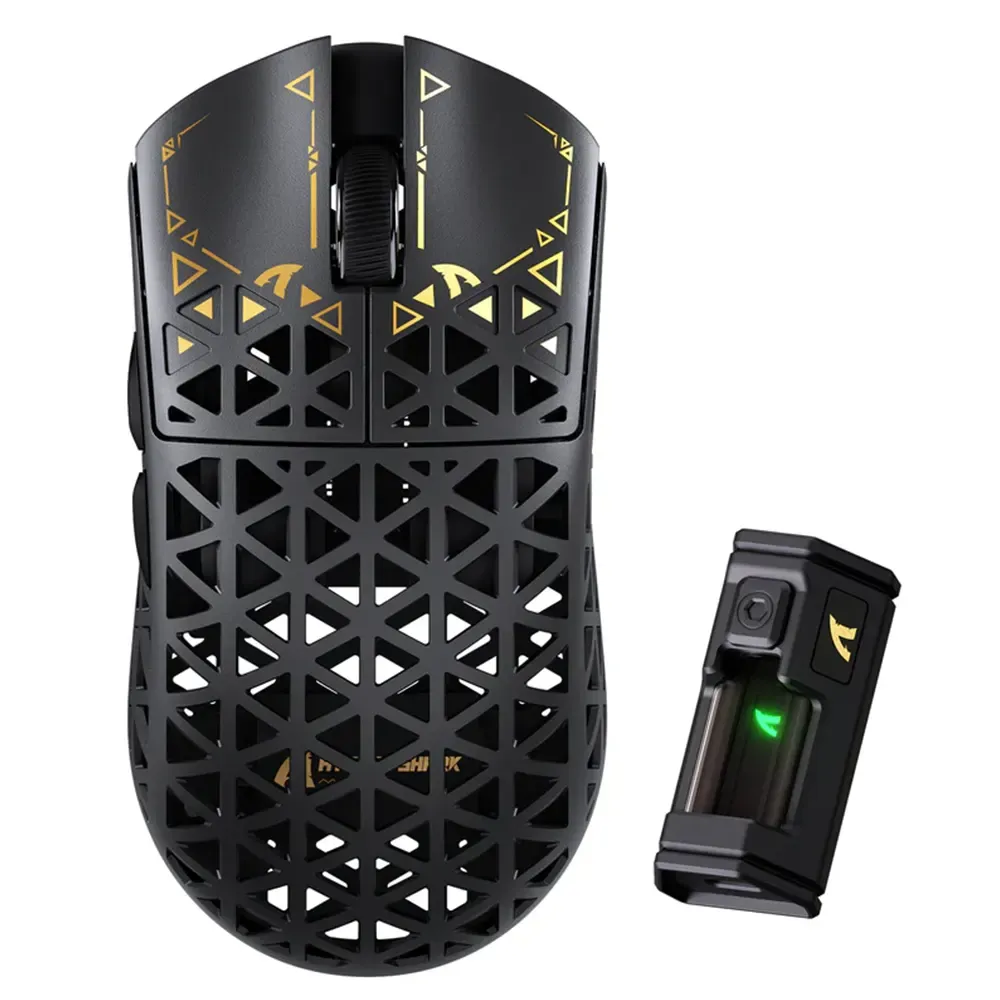 lkdew_1 Attack Shark R5 Ultra Carbon Fiber Wireless 8k Paw3950max Gaming Mouse - Black - Image 1