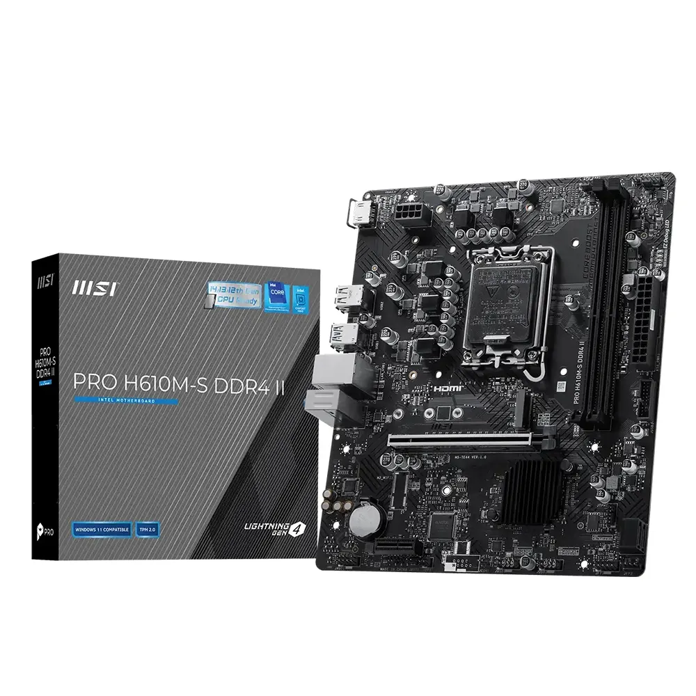 lkmwe Msi PRO H610M-S DDR4 II Motherboard - Image 1