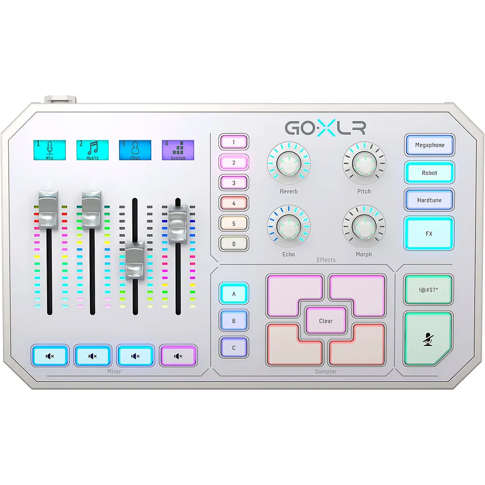 lkwerf Tc Helicon Goxlr 4-channel USB Streaming Mixer With Voice Fx And Sampler - White - Image 1