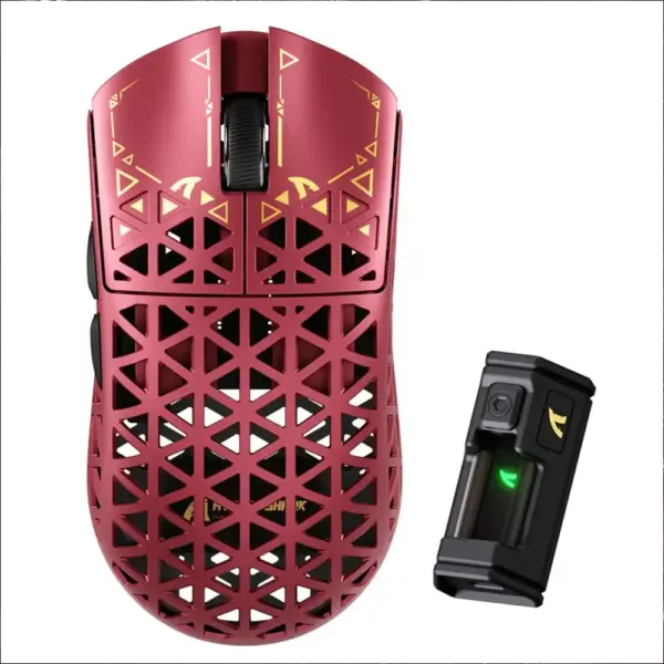 Attack Shark R5 Ultra Carbon Fiber Wireless 8k Paw3950max Gaming Mouse - Red