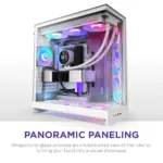 NZXT H9 Flow RGB+ ATX Mid Tower Gaming Case – White - Image 3