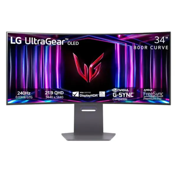 Lg 34-inch Ultragear Oled Wqhd 240hz 0.03ms G-sync Compatible 800r Curved Gaming Monitor (Open Box)