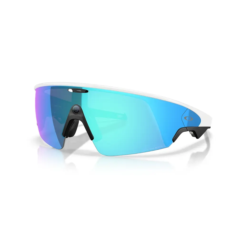 okf3 Ray-Ban Oakley Meta Vanguard Smart Glasses with Camera, Open-Ear Audio & IP67 - White - Image 1