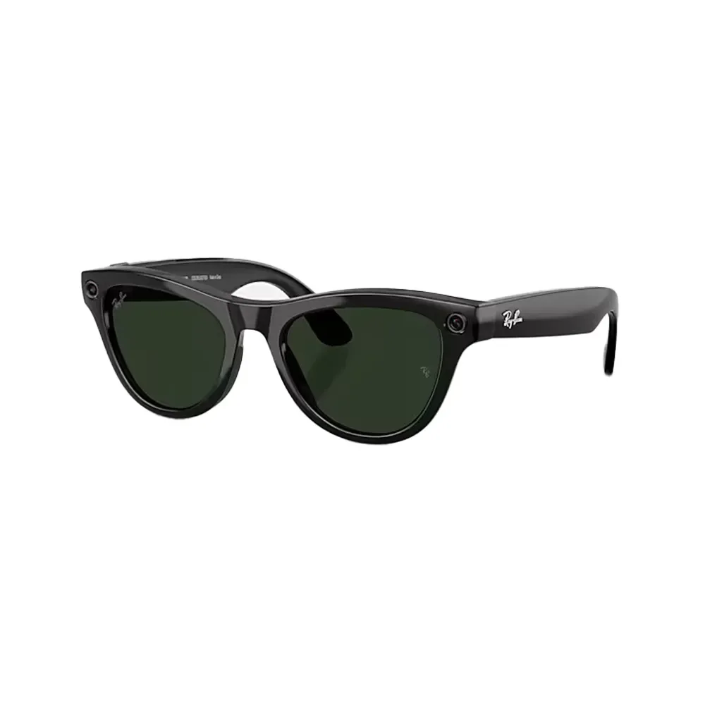 olkwef Ray-Ban Meta Skyler Gen 2 Smart Glasses with Graphite Green Transitions Lenses - Shiny Black - Image 1