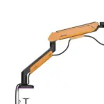 Andaseat Stealth Pro II RGB A9X Single Monitor Arm - Black/Orange - Image 3