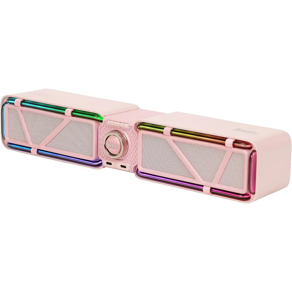poqed Divoom D-base 30W Desktop Bluetooth Gaming Speaker - Pink - Image 1