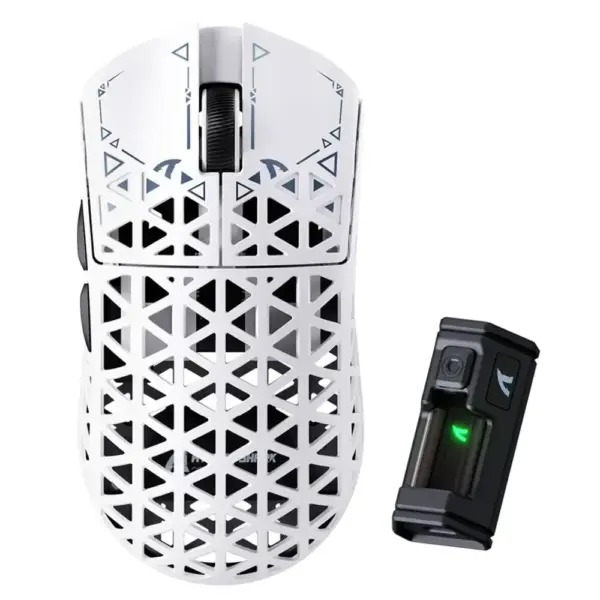 Attack Shark R5 Ultra Carbon Fiber Wireless 8k Paw3950max Gaming Mouse - White