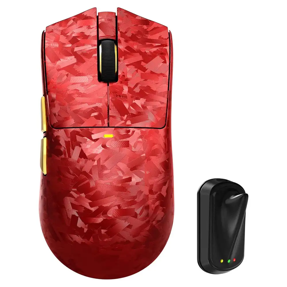 sdasx ATTACK SHARK X11 Ultra Wireless Gaming Mouse - Red - Image 1