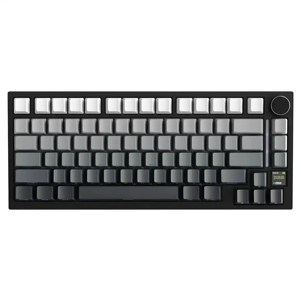 sdpkfoisd ATTACK SHARK Tri-mode Gasket Mechanical Keyboard - Moonlight Gradient +Shark Switch - Image 1