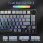 ATTACK SHARK Tri-mode Gasket Mechanical Keyboard - Moonlight Gradient +Shark Switch - Image 3