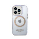 Guess MagSafe case Gold Outline Translucent for iPhone 14 Pro 6.1" - purple - Image 2