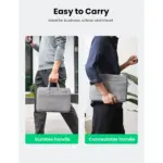 UGREEN 13-13.9 Inches Laptop Bag - Gray - Image 3