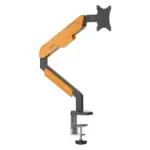 Andaseat Stealth Pro II A9 Ergonomic Single Monitor Arm - Black/Orange