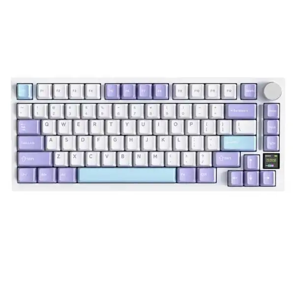 ATTACK SHARK X820Ultra Tri-mode Gasket Mechanical Keyboard - Star White + Shark Switch (Arabic)