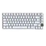 ATTACK SHARK Tri-mode Gasket Mechanical Keyboard - White Contours +Shark Switch