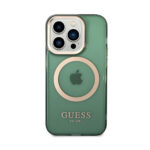 Guess MagSafe case Gold Outline Translucent for iPhone 14 Pro 6.1" - Green/kaki - Image 2