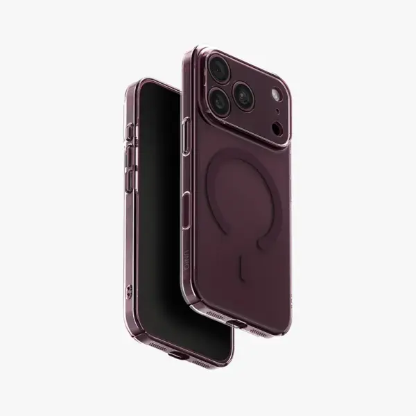 Uniq Hybrid Airsuit MagSafe Case for iPhone 18 Pro - Glossy Burgundy