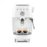 Smeg 50s Style Asthetic  Espresso Coffe Machine With Pump - White - Image 2