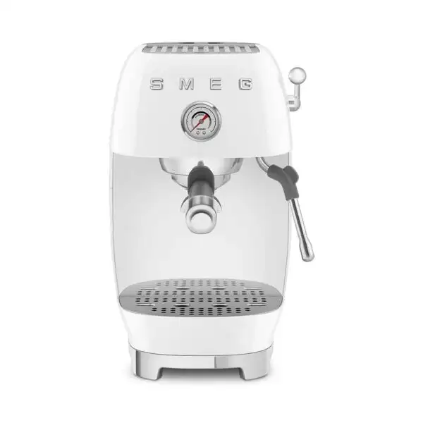 Smeg 50s Style Asthetic  Espresso Coffe Machine With Pump - White