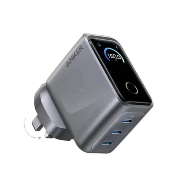 Anker Prime Charger - 160W - 3 Ports - Smart Display
