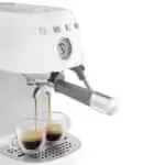 Smeg 50s Style Asthetic  Espresso Coffe Machine With Pump - White - Image 3