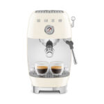 Smeg 50's Style Aesthetic Espresso Coffee Machine with Pump - Cream - Image 2