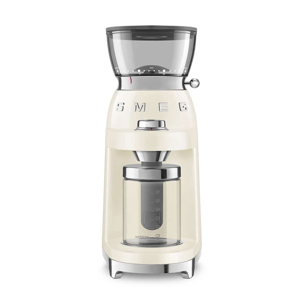 347654756857698 مطحنة القهوة من Smeg بتصميم مستوحى من الخمسينيات - لون كريمي - الصورة 1