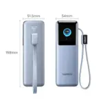 UGREEN Nexode Pro Power Bank 25,000mAh – 200W with 2× Built-In Fast Charging Cables - Image 2