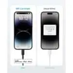 Anker 322 USB-C to Lightning Cable (3m - 10ft ) Braided - Black - Image 3