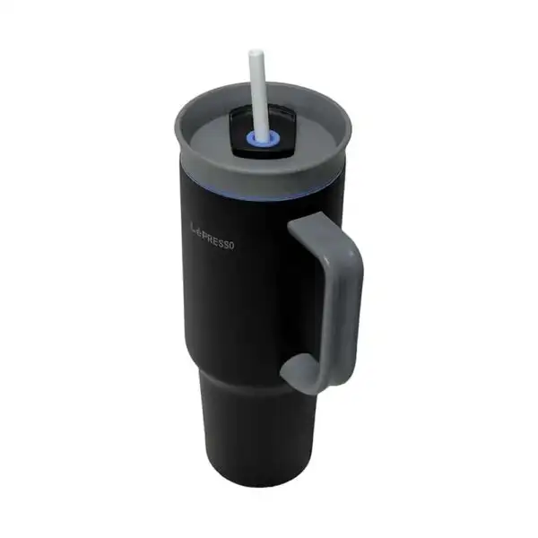 LePresso QuirkSip Insulated Tumbler with Double Wall Vacuum 1200mL - Black