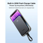 UGREEN 10000mAh 20W Power Bank with Built-in Cable - Image 3
