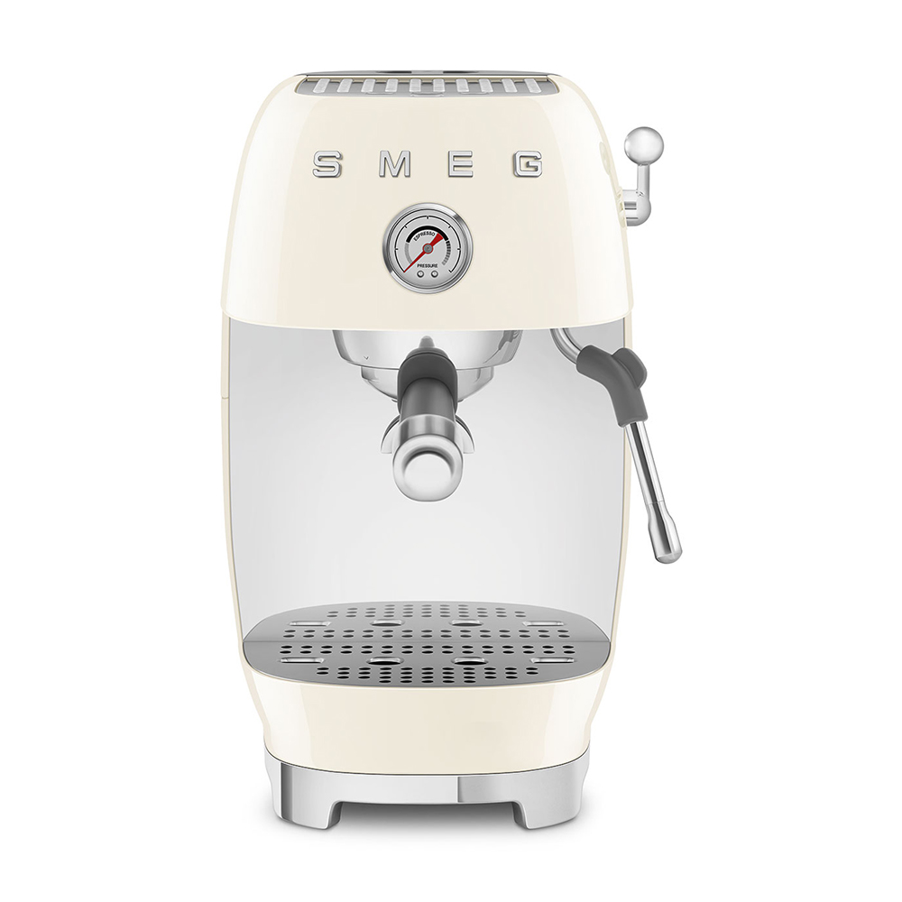 463546457547 Smeg 50's Style Aesthetic Espresso Coffee Machine with Pump - Cream - Image 1